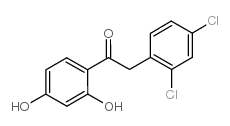 2-(2,4-dichlorophenyl)-1-(2,4-dihydroxyphenyl)ethanone结构式