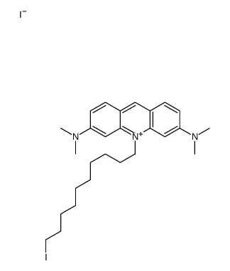 10-(10-iododecyl)-3-N,3-N,6-N,6-N-tetramethylacridin-10-ium-3,6-diamine,iodide结构式