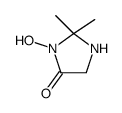 3-hydroxy-2,2-dimethylimidazolidin-4-one Structure