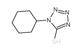 5H-Tetrazole-5-thione,1-cyclohexyl-1,2-dihydro- Structure