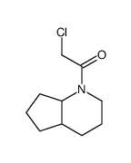 1H-Cyclopenta[b]pyridine, 1-(chloroacetyl)octahydro-, cis- (9CI) structure