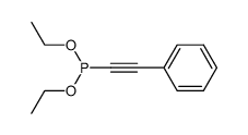 diethyl ester of 2-phenylethynylphosphonous acid结构式