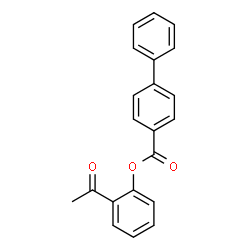 2-Acetylphenyl 4-biphenylcarboxylate Structure