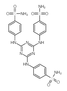 Benzenesulfonamide,4,4',4''-(1,3,5-triazine-2,4,6-triyltriimino)tris-(9CI) Structure