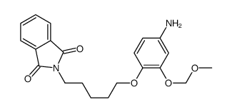 2-[5-[4-amino-2-(methoxymethoxy)phenoxy]pentyl]isoindole-1,3-dione Structure