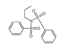 N-(benzenesulfonyl)-N-propylbenzenesulfonamide Structure