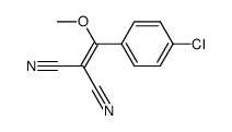 [(4-Chlorophenyl)methoxymethylene]propanedinitrile Structure