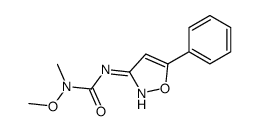 1-methoxy-1-methyl-3-(5-phenyl-1,2-oxazol-3-yl)urea结构式