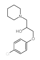 1-Piperidineethanol,a-[(4-chlorophenoxy)methyl]- Structure