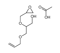 acetic acid,2-(oxiran-2-ylmethoxy)-3-prop-2-enoxypropan-1-ol Structure