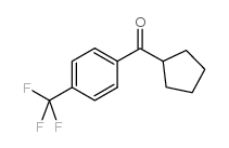 CYCLOPENTYL 4-TRIFLUOROMETHYLPHENYL KETONE Structure