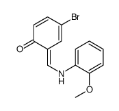 4-bromo-6-[(2-methoxyanilino)methylidene]cyclohexa-2,4-dien-1-one结构式