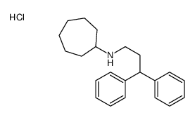 N-(3,3-diphenylpropyl)cycloheptanamine,hydrochloride Structure