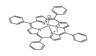 chloro(N-methyl-5,10,15,20-tetraphenylporphinato)-zinc(II) Structure