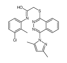 Acetamide, N-(3-chloro-2-methylphenyl)-2-[[4-(3,5-dimethyl-1H-pyrazol-1-yl)-1-phthalazinyl]thio]- (9CI) picture