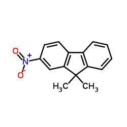 9,9-Dimethyl-2-nitrofluorene Structure