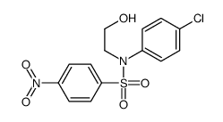 N-(4-chlorophenyl)-N-(2-hydroxyethyl)-4-nitrobenzenesulfonamide Structure