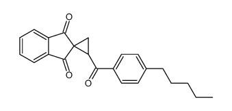 2-(4-pentylbenzoyl)spiro[cyclopropane-1,2'-indene]-1',3'-dione Structure