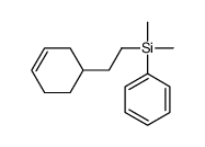 2-cyclohex-3-en-1-ylethyl-dimethyl-phenylsilane结构式