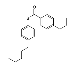 S-(4-pentylphenyl) 4-propylbenzenecarbothioate Structure