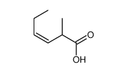 (E)-2-methylhex-3-enoic acid Structure