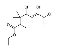 ethyl 4,6,7-trichloro-2,3,3-trimethyloct-5-enoate Structure