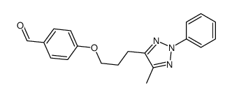 4-[3-(5-methyl-2-phenyltriazol-4-yl)propoxy]benzaldehyde结构式