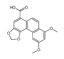 8,10-Dimethoxyphenanthro[3,4-d]-1,3-dioxole-5-carboxylic acid结构式