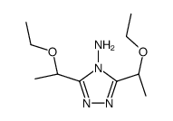 3,5-bis[(1S)-1-ethoxyethyl]-1,2,4-triazol-4-amine结构式