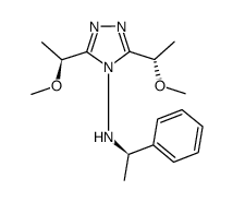 3,5--bis[(1S)-1-methoxyethyl]-N-[(1R)-1-phenylethyl]-4H-1,2,4-triazol-4-amine结构式