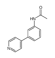 N-[3-(4-pyridinyl)phenyl]acetamide结构式