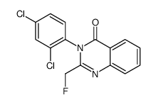 3-(2,4-dichlorophenyl)-2-(fluoromethyl)quinazolin-4-one Structure