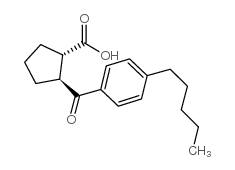 TRANS-2-(4-N-PENTYLBENZOYL)CYCLOPENTANE-1-CARBOXYLIC ACID结构式