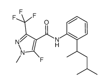 3-(trifluoromethyl)-N-[2-(1,3-dimethylbutyl)-phenyl]-5-fluoro-1-methyl-1H-pyrazole-4-carboxamide结构式