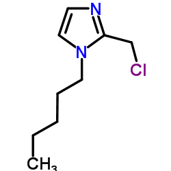 2-CHLOROMETHYL-1-PENTYL-1H-IMIDAZOLE structure