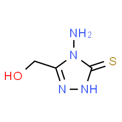 3H-1,2,4-Triazole-3-thione, 4-amino-2,4-dihydro-5-(hydroxymethyl)- (9CI) picture