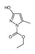 ethyl 3-methyl-5-oxo-1H-pyrazole-2-carboxylate Structure