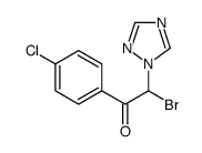 2-bromo-1-(4-chlorophenyl)-2-(1,2,4-triazol-1-yl)ethanone Structure