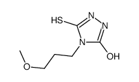 5-MERCAPTO-4-(3-METHOXYPROPYL)-4H-1,2,4-TRIAZOL-3-OL Structure