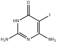 2,6-Diamino-5-iodopyrimidin-4-ol结构式