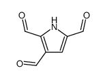 1H-Pyrrole-2,3,5-tricarboxaldehyde (9CI)结构式