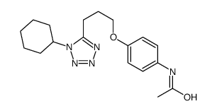 N-[4-[3-(1-cyclohexyltetrazol-5-yl)propoxy]phenyl]acetamide结构式