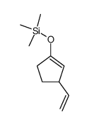 3-ethenyl-1-trimethylsilyloxycycolpent-1-ene Structure