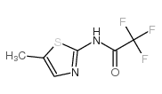 Acetamide, 2,2,2-trifluoro-N-(5-methyl-2-thiazolyl)- (9CI) structure