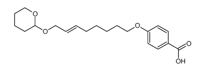 4-[8-(oxan-2-yloxy)oct-6-enoxy]benzoic acid Structure