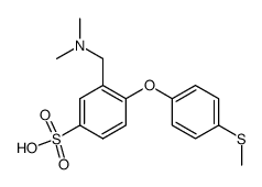 3-[(dimethylamino)methyl]-4-[4-(methylthio)phenoxy]benzenesulfonic acid Structure