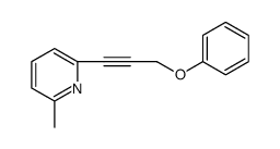 2-methyl-6-(3-phenoxyprop-1-yn-1-yl)pyridine结构式