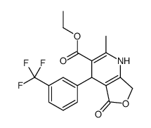 ethyl 2-methyl-5-oxo-4-[3-(trifluoromethyl)phenyl]-4,7-dihydro-1H-furo[3,4-b]pyridine-3-carboxylate Structure