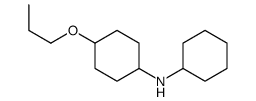 N-cyclohexyl-4-propoxycyclohexan-1-amine结构式