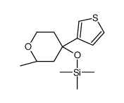 trimethyl-[(2S,4R)-2-methyl-4-thiophen-3-yloxan-4-yl]oxysilane Structure